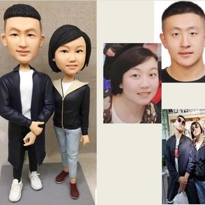 Surprise Gift Custom Handmade Your 3D Portrait Art Doll from Photos by uDesign